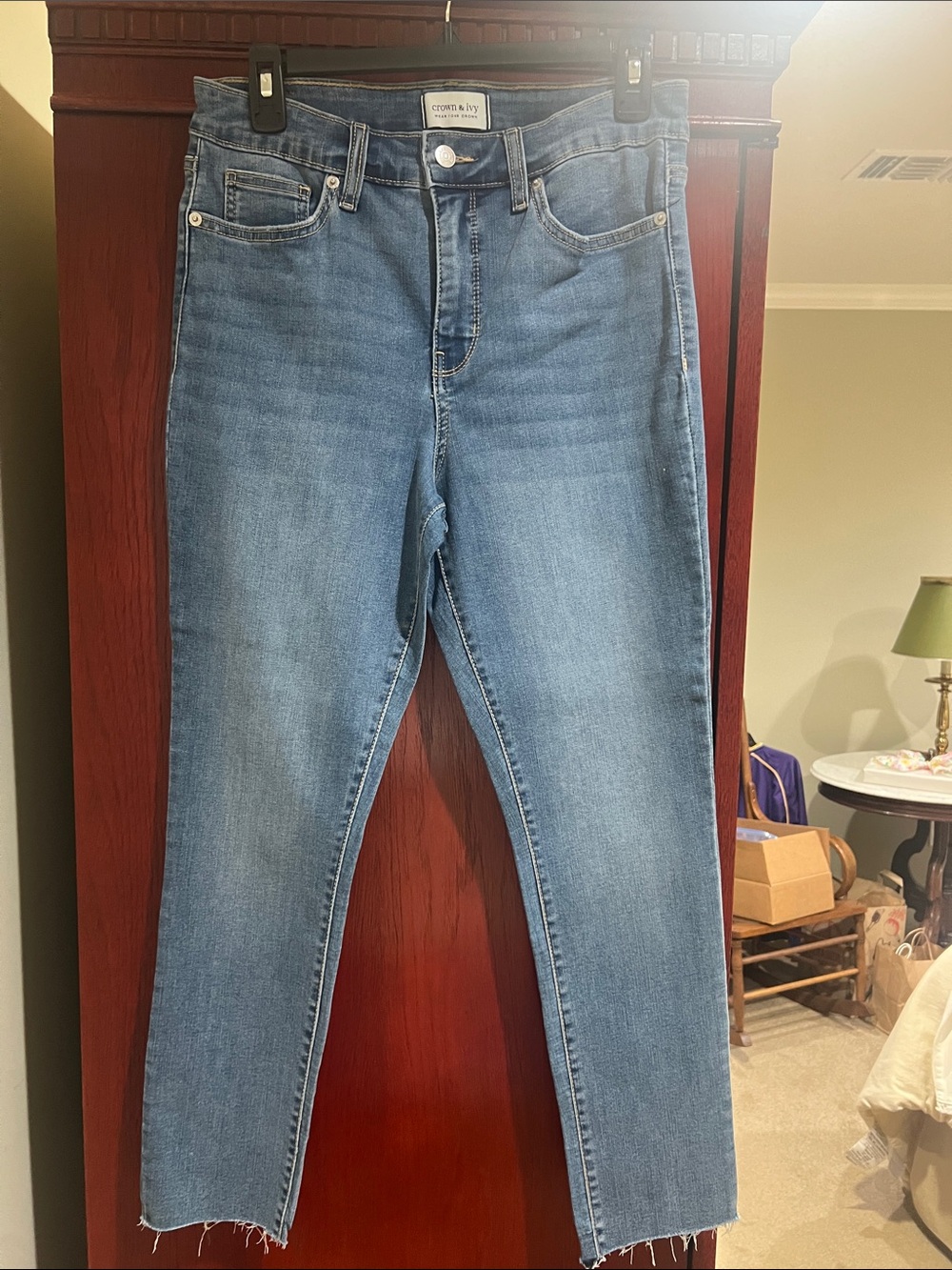High-Rise skinny crop Jeans - Light Blue